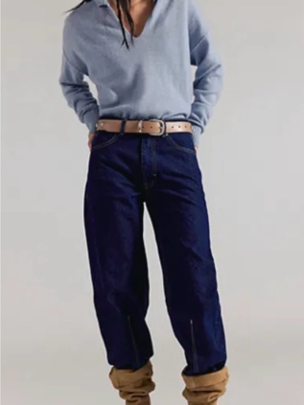 Free People Backstage Relaxed Cropped Jean NWT - Picture 4 of 15